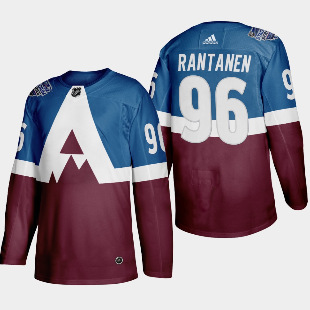 Men's Colorado Avalanche #96 Mikko Rantanen 2020 Stadium Series Blue Stitched NHL Jersey